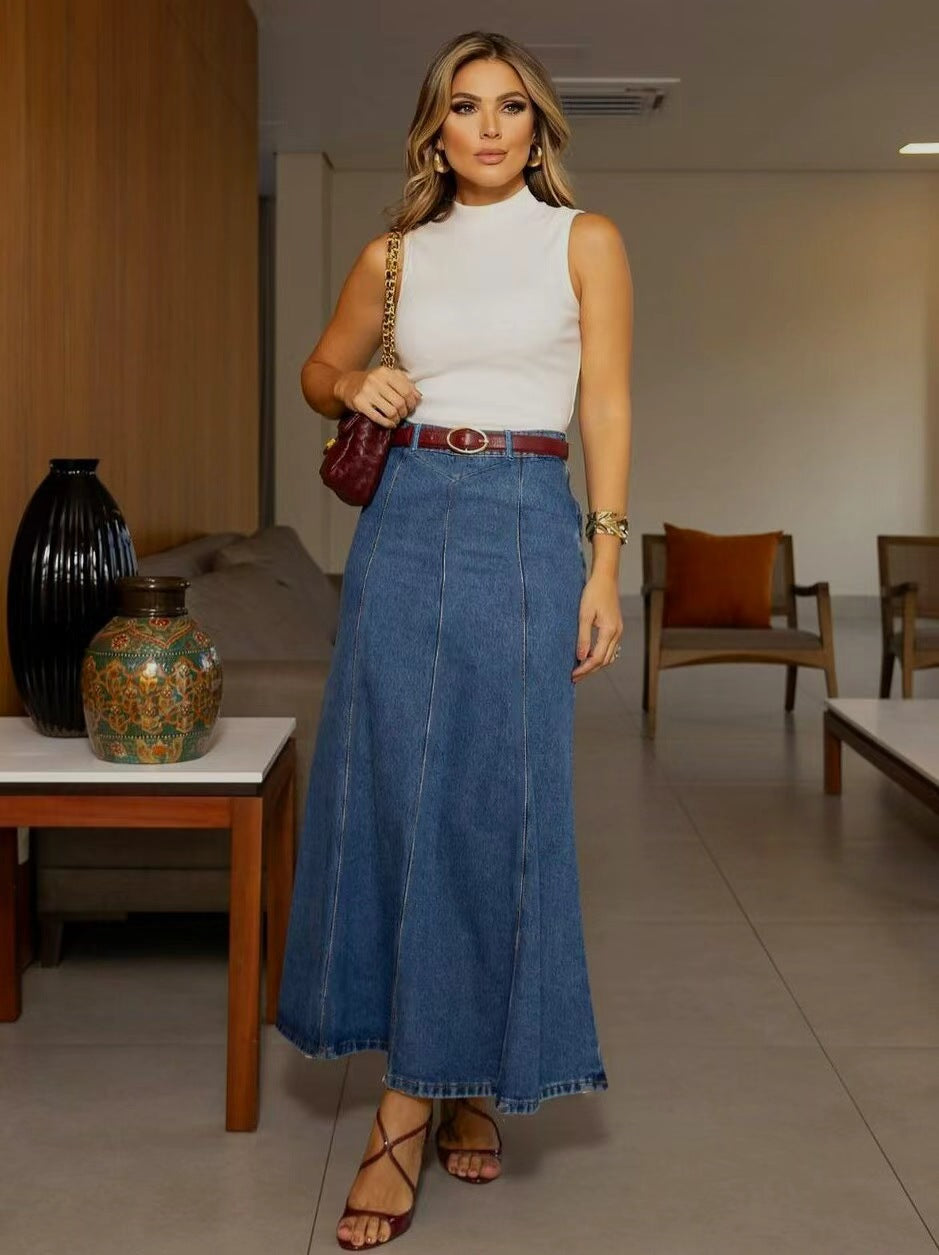 👗48% off👗 Women's Long Denim Skirt