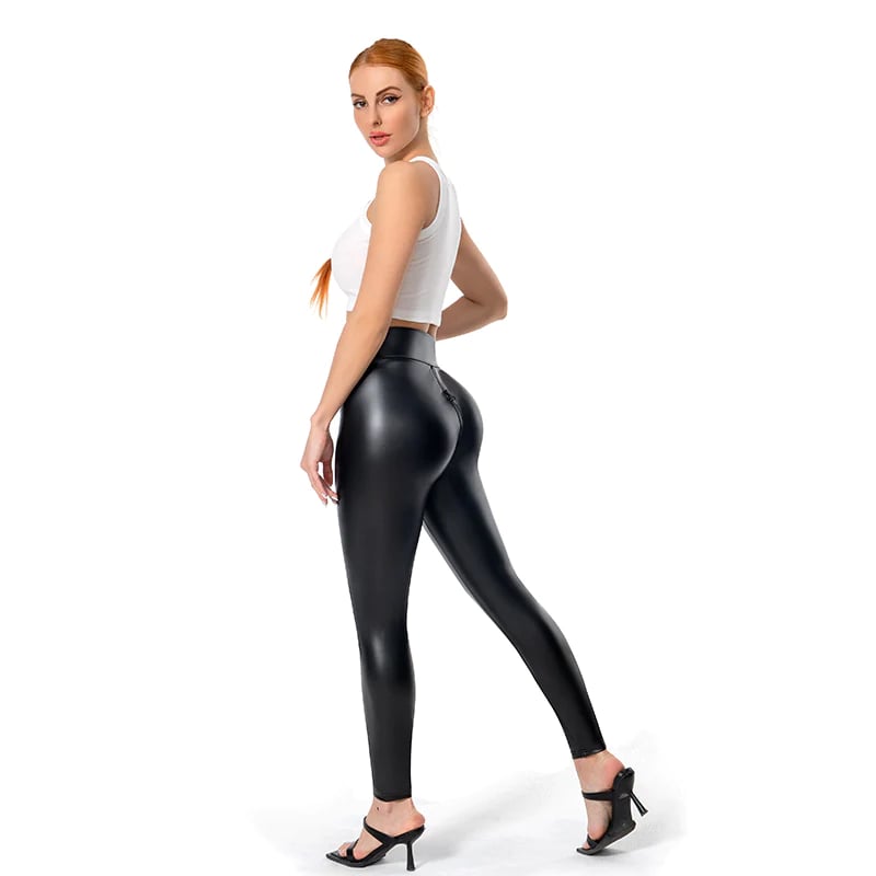 Eaksone - Matte Leather Trousers