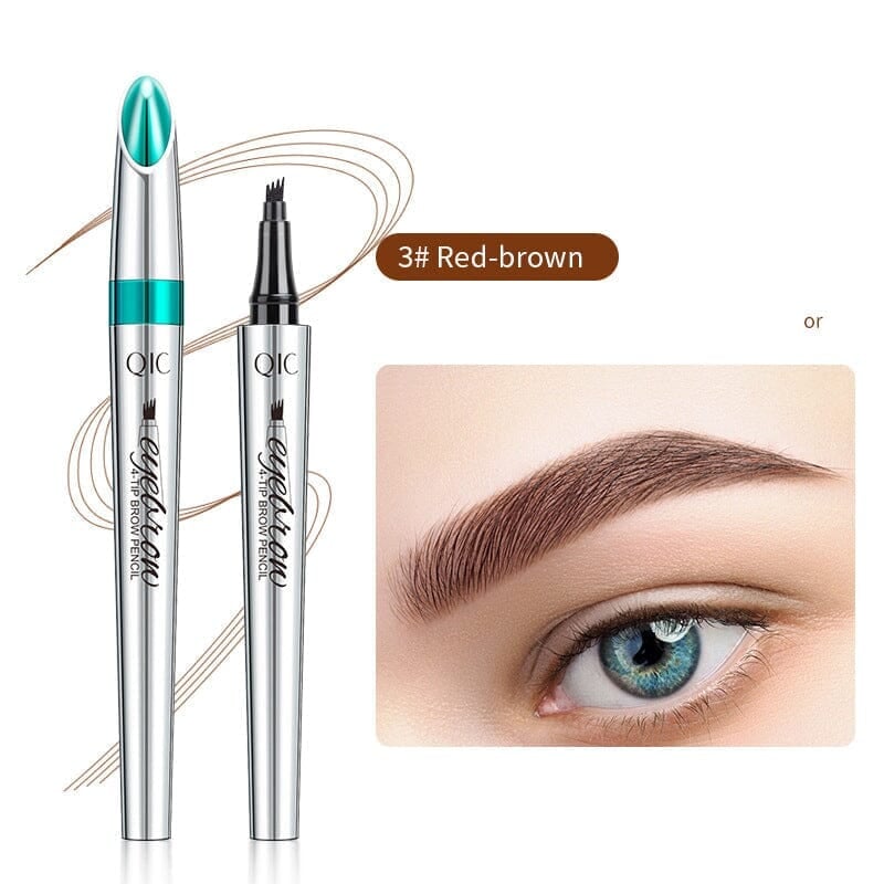 Eaksone - 3D Waterproof 4 Fork Tip Eyebrow Pencil