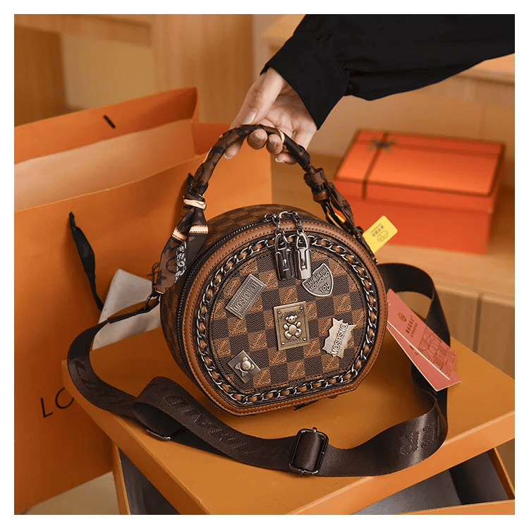 Eaksone - vintage bear badge print bags
