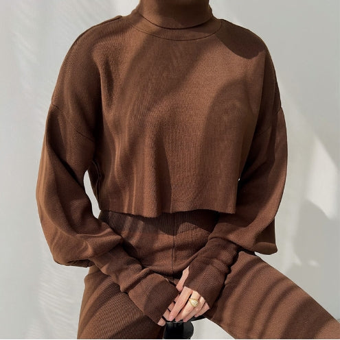Eaksone - TURTLENECK GLOVE KNIT SUIT