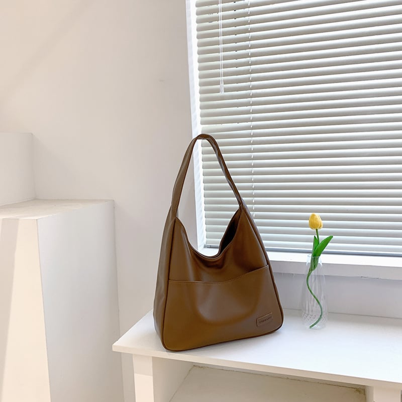 Eaksone - Simple PU leather tote bag