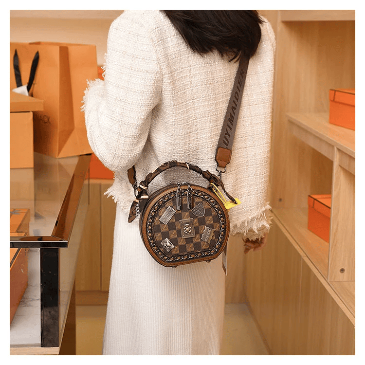 Eaksone - vintage bear badge print bags