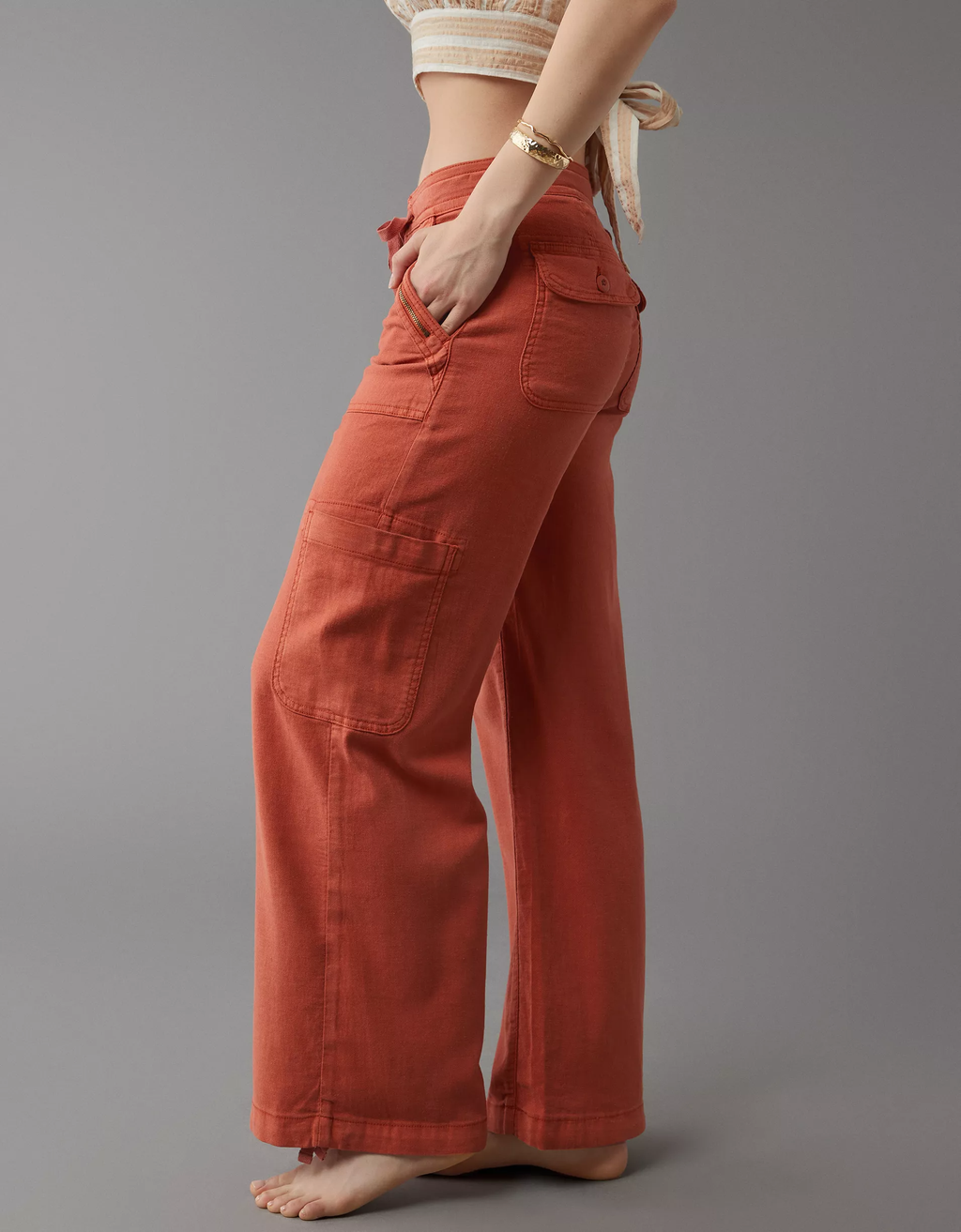 Eaksone - Linen-blend wide-leg overalls