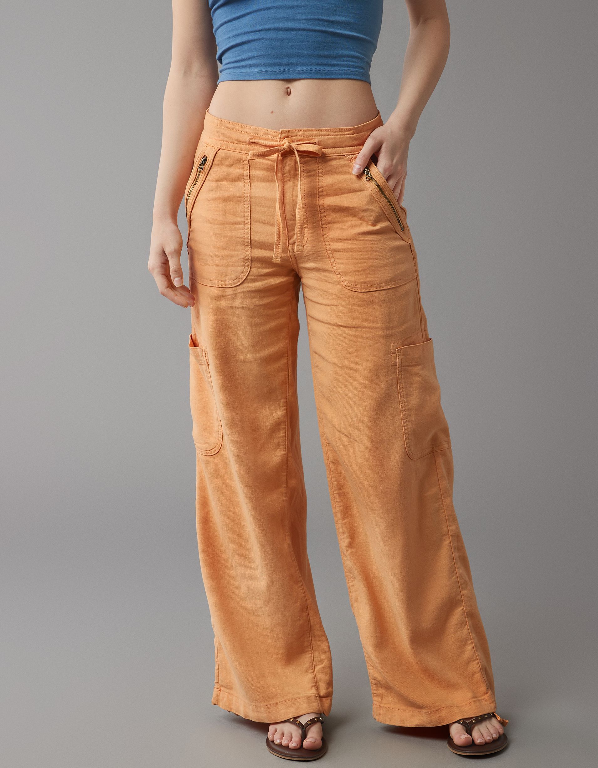 Eaksone - Linen-blend wide-leg overalls