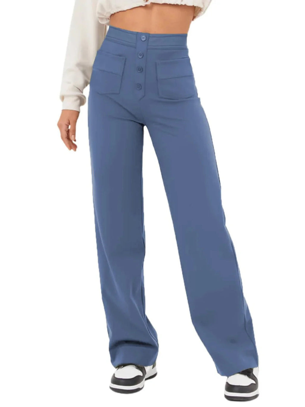Eaksone - Multi Pocket High Elastic Pants