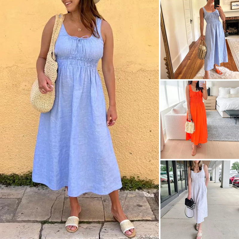 Eaksone - Women's Smocked Dress
