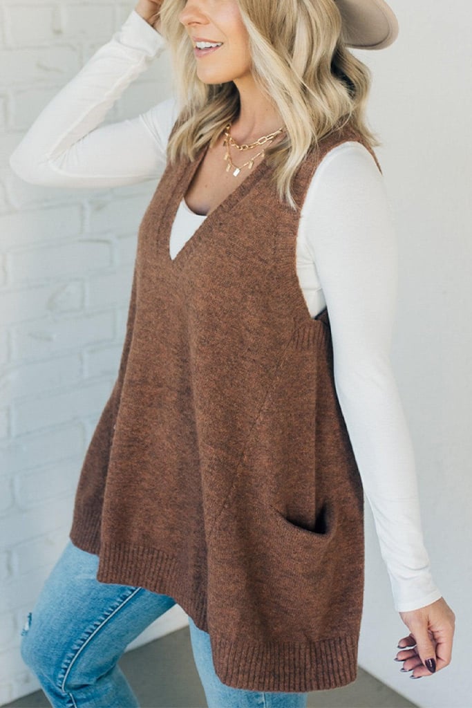 Eaksone - Cozy Pocket Sweater Vest