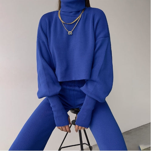 Eaksone - TURTLENECK GLOVE KNIT SUIT