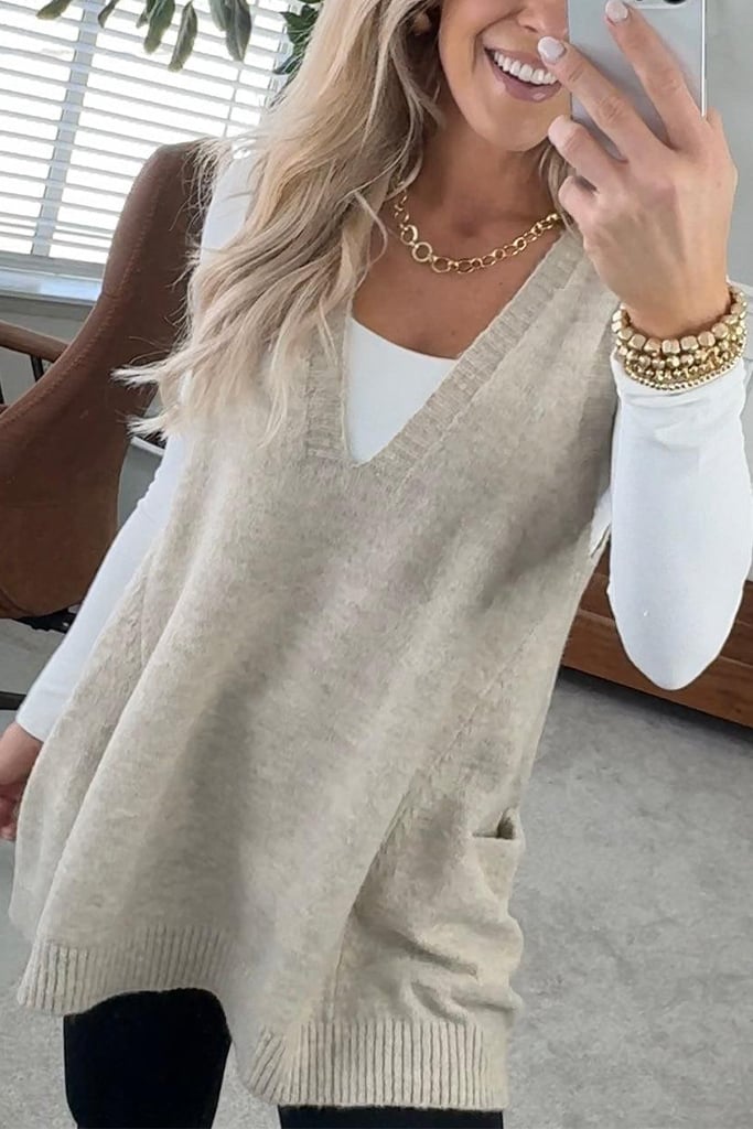 Eaksone - Cozy Pocket Sweater Vest
