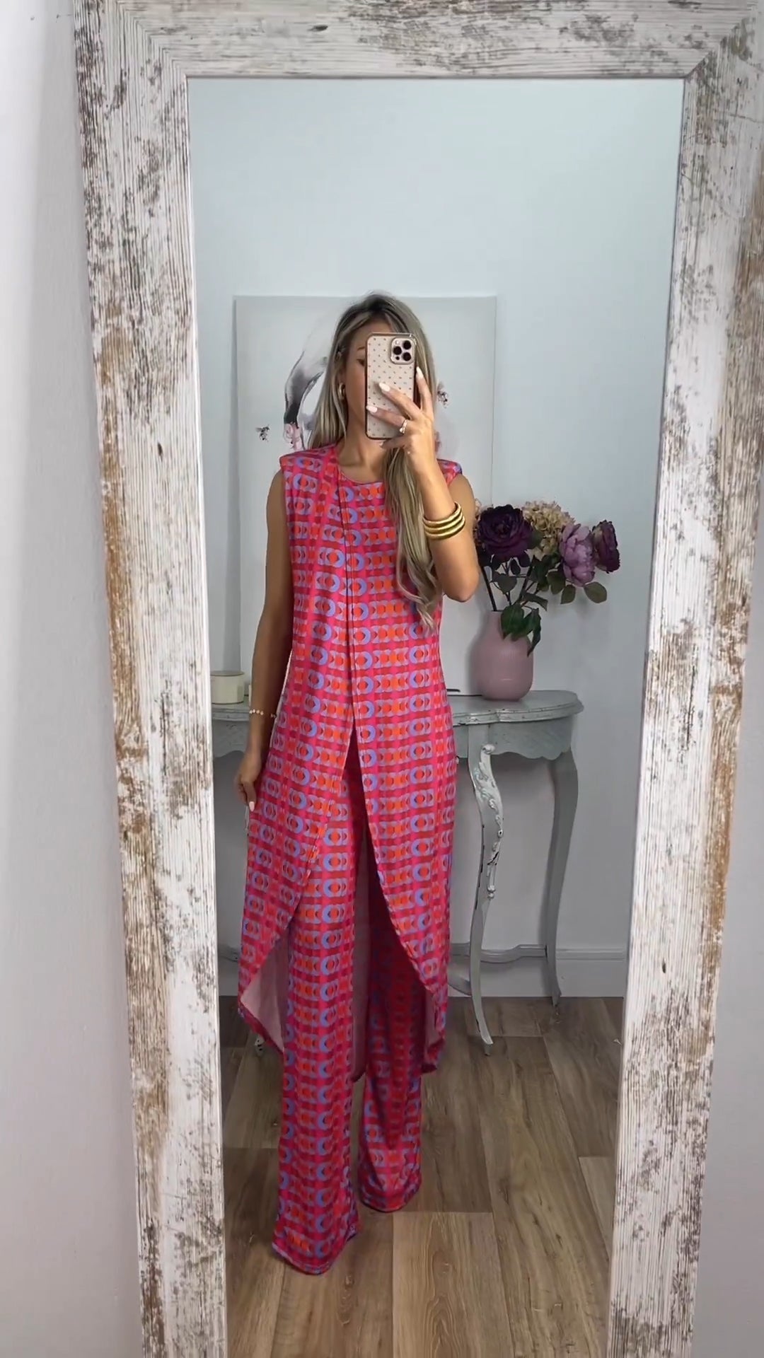 Eaksone - New Arrival Abstract Printed Comfy Suit For Women