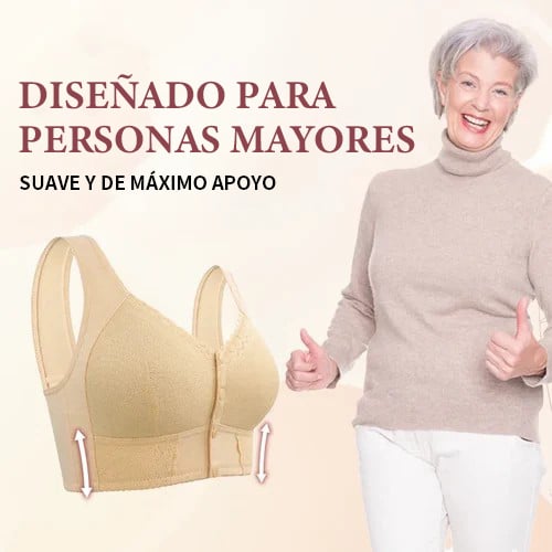Eaksone - Nuevo Sujetador Transpirable Con Cierre Frontal Para Personas Mayores