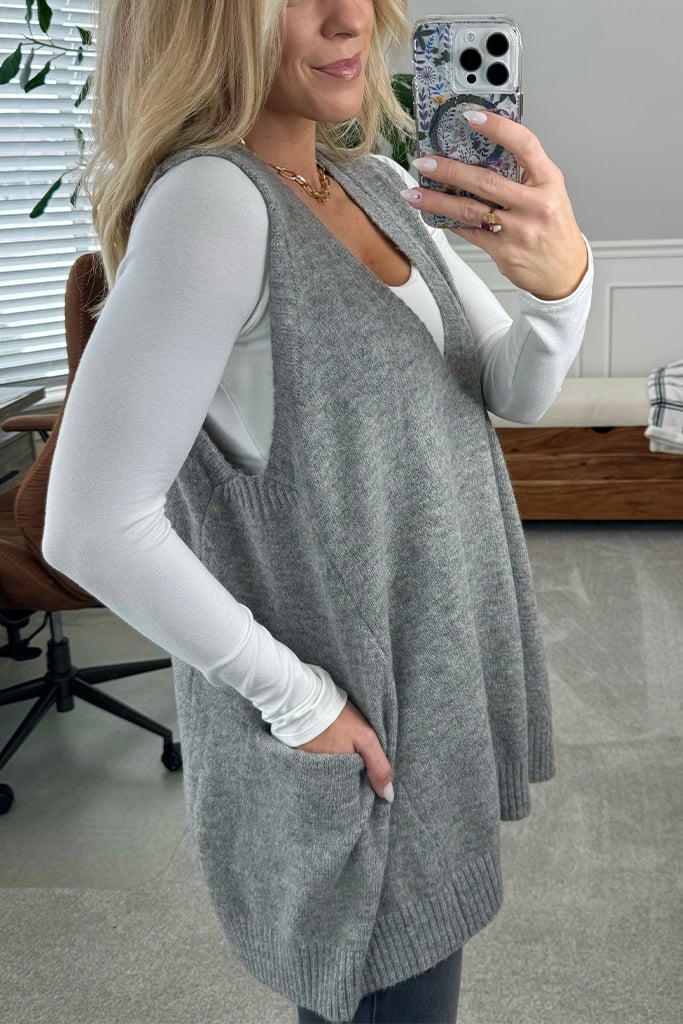 Eaksone - Cozy Pocket Sweater Vest