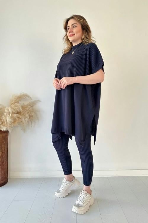 Eaksone - Fresh and elegant knitted two-piece set