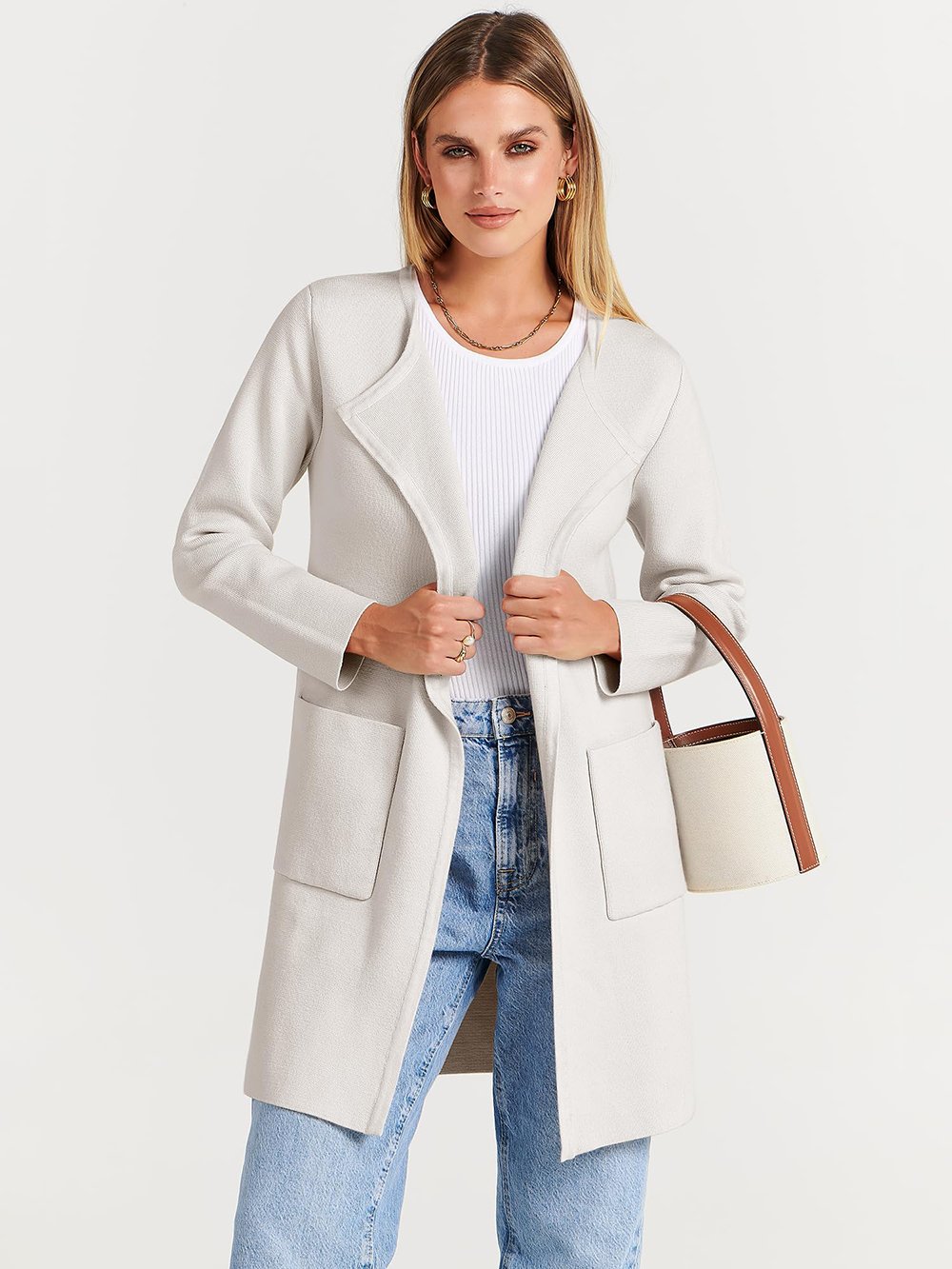 Eaksone - New Style Lapel Classy Coatigan