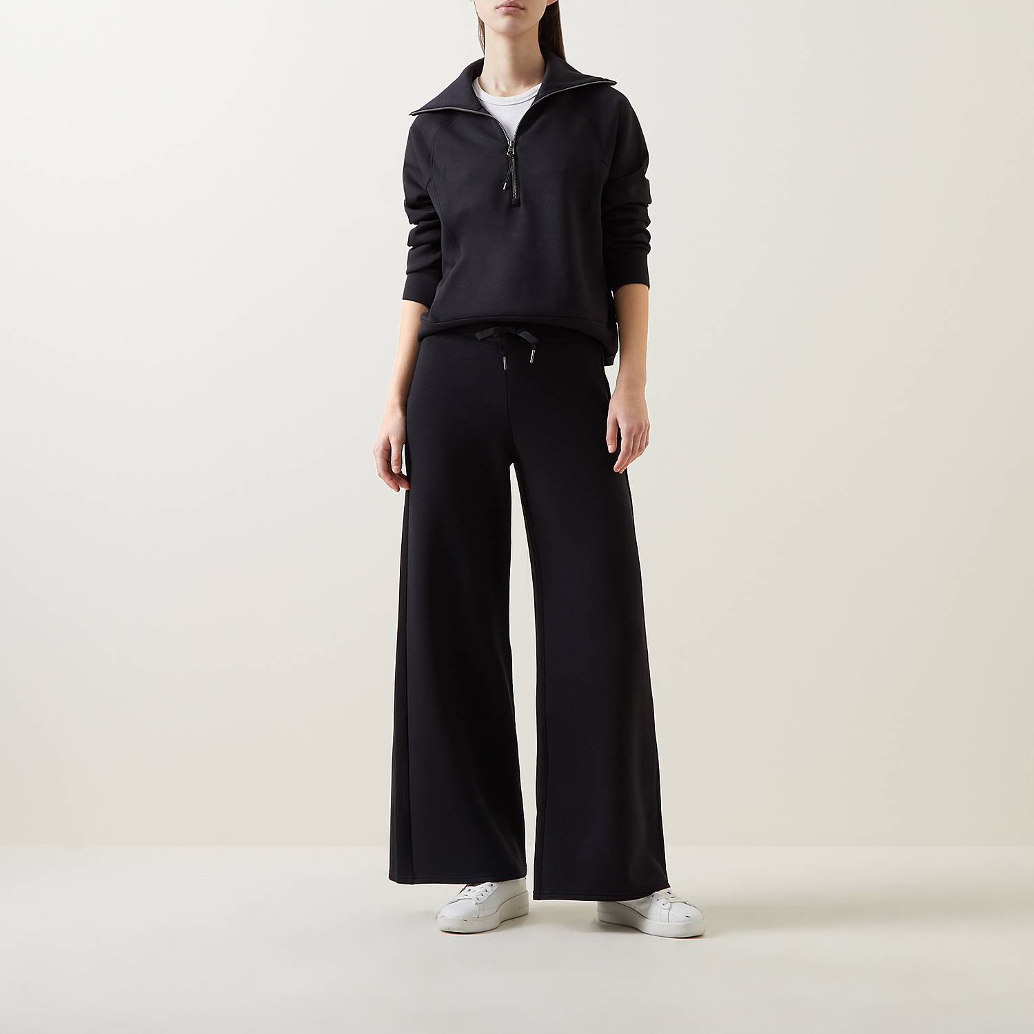 Eaksone - Long Sleeve Wide Leg Jumpsuit