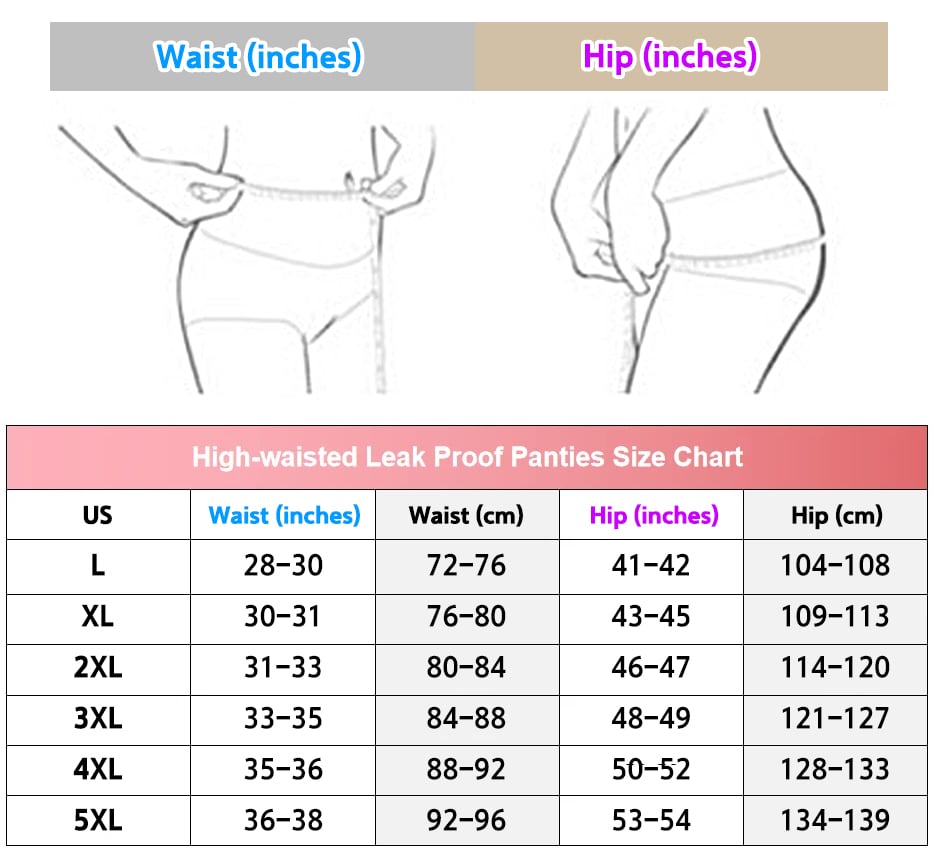 Eaksone - High-waisted Leak Proof Panties