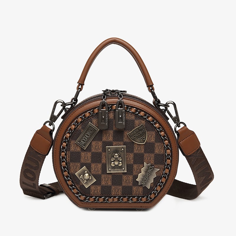 Eaksone - vintage bear badge print bags