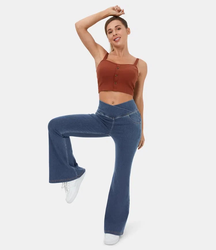 Eaksone - high waist flare jeans