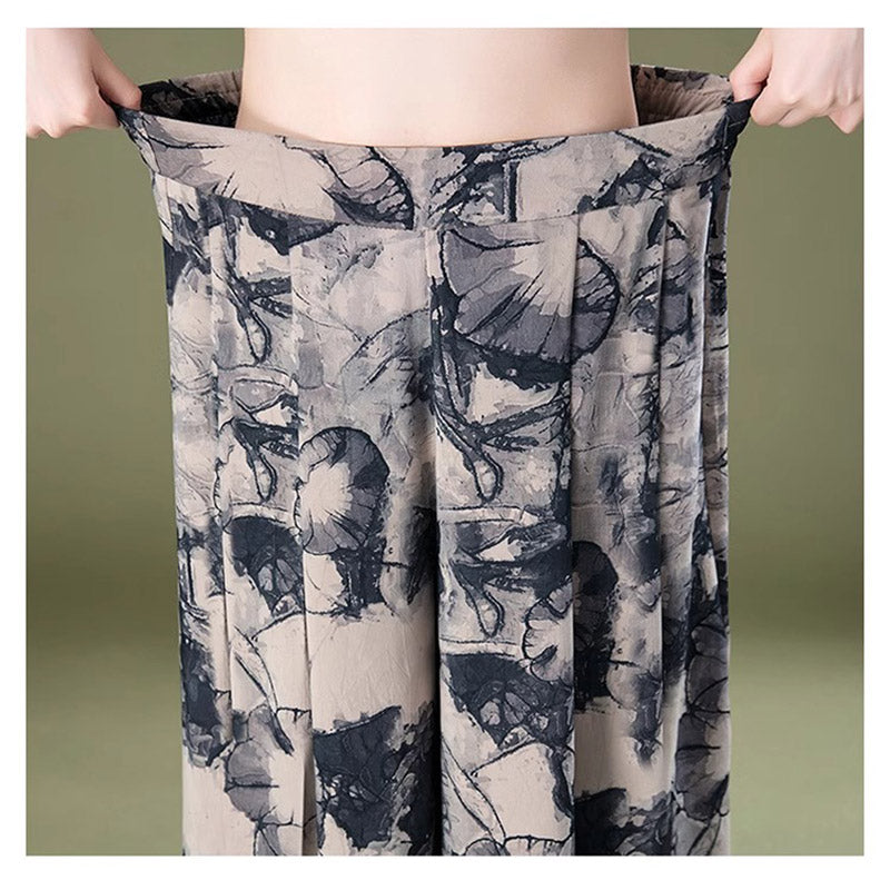 Eaksone - Women’s  Elegant Chiffon Wide Leg Culottes