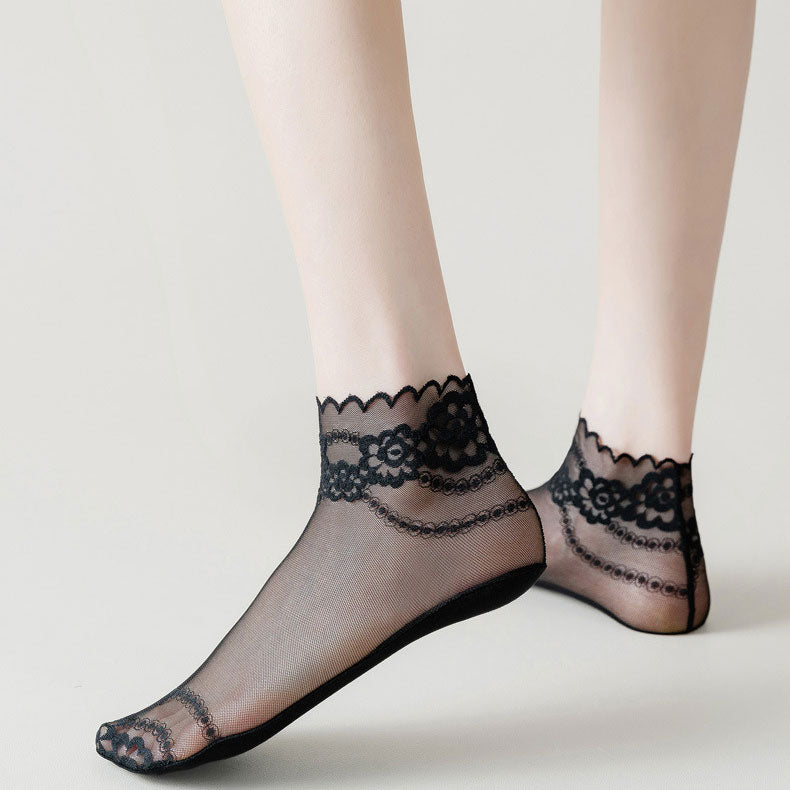 Eaksone - Summer Anti-slip Breathable Lace Socks
